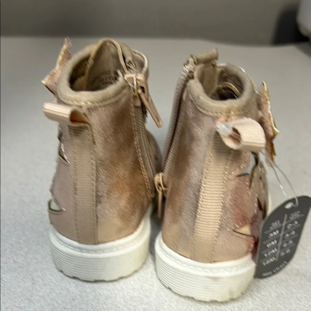 Kickers Kids' Brown Boots with White Soles